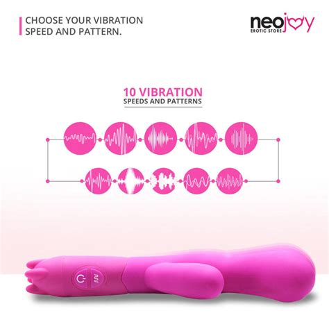 Neojoy Dual G Vibe Silicone Rabbit Vibrator 10 Speed Functions Lucidtoys