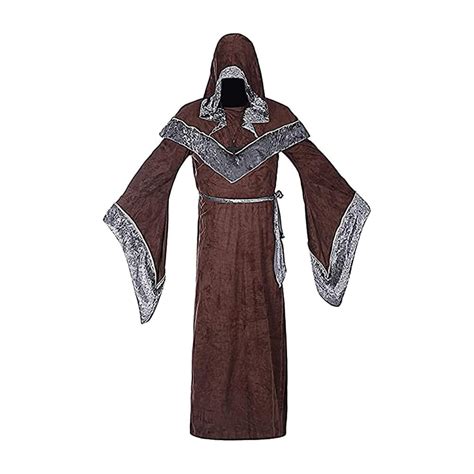 Buy Mens Halloween Costume Sorcerer Robe Medieval Vintage Renaissance