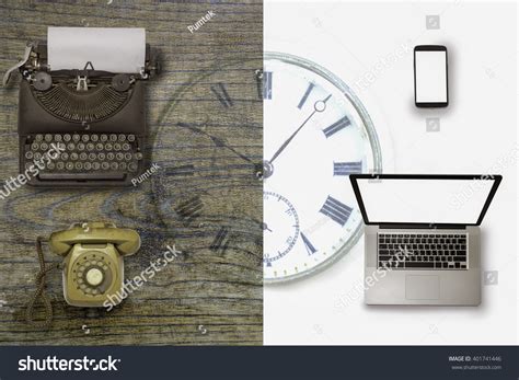 Technology Past Present Images Stock Photos And Vectors Shutterstock