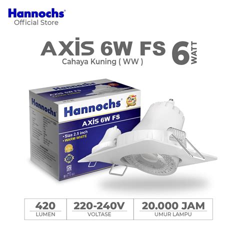 Jual Hannochs Lampu Downlight Led Axis Watt Fs Cahaya Kuning