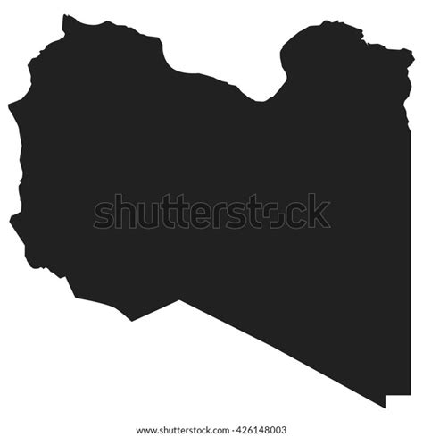 Vector Map Libya Stock Vector Royalty Free 426148003 Shutterstock