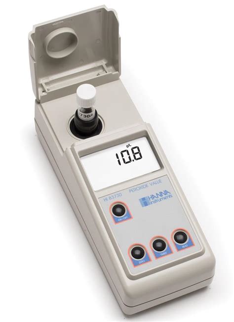 Hi83730 02 Portable Photometer For Determination Of Peroxide Value In Oils 230v Hanna