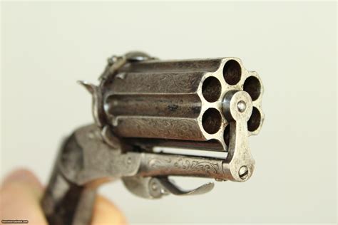 Belgian Antique Meyers Pepperbox Pinfire Revolver