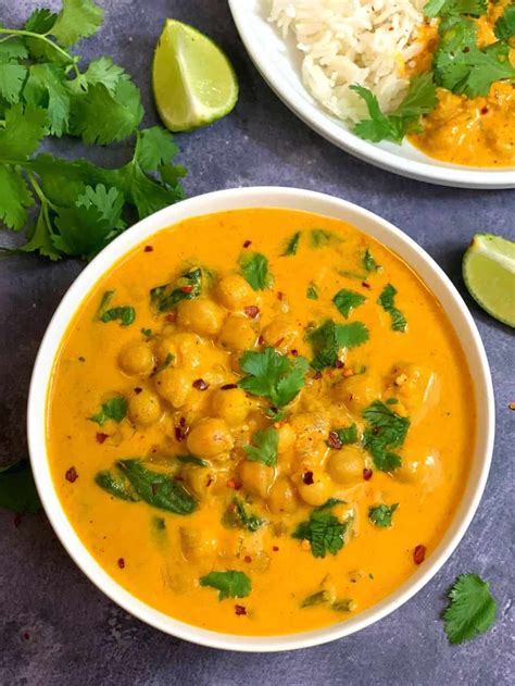 Chickpea Coconut Curry Instant Pot And Stovetop Indian Veggie Delight