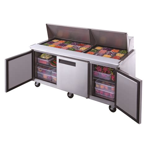 Dsp72 30m S3 3 Door Commercial Food Prep Table Refrigerator In