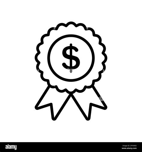 Best Price Line Icon Business Money Badge With Ribbons Special Offer