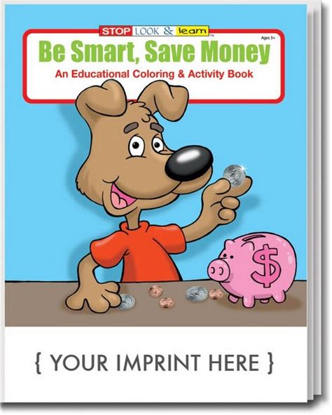 Free coloring pages, coloring book, printable coloring pages. Be Smart, Save Money Coloring Book | Promos On-Time