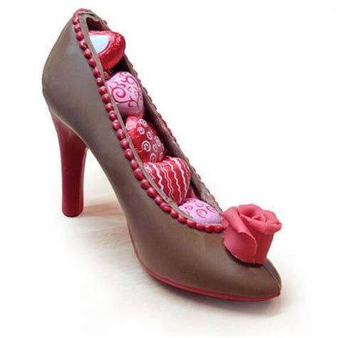 Items Similar To Chocolate High Heel Shoe And 5 Truffles On Etsy