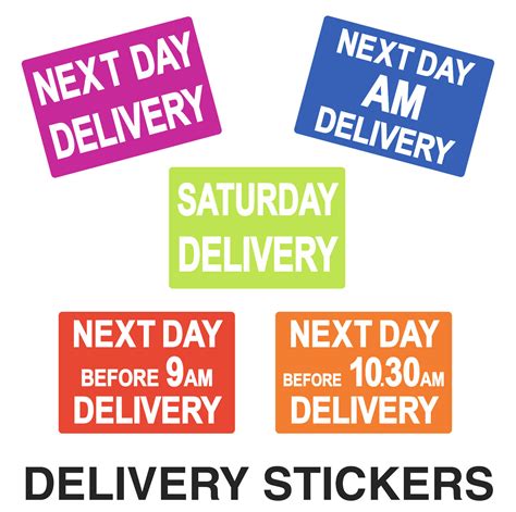 Delivery Labels Stickers Next Day Am Delivery Saturday Before Am Ebay