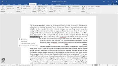 How To Insert A Citation Placeholder In Word Youtube