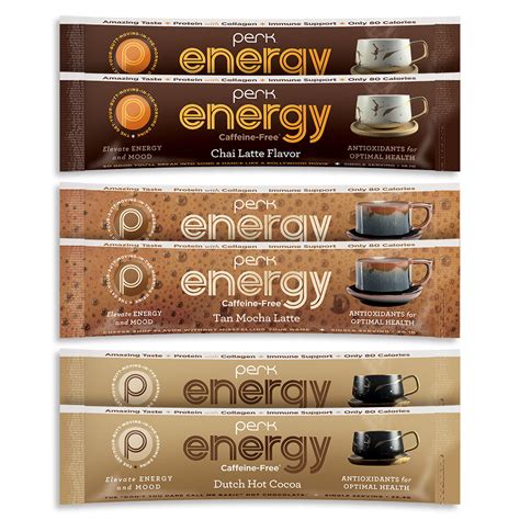 Energy Original Caffeine Free Sampler 6 Sticks Perk Energy