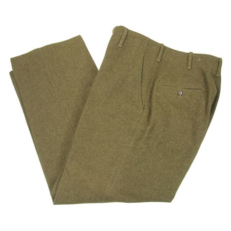 trousers fields wool serge od 33 18 oz special 32 x 31 1944