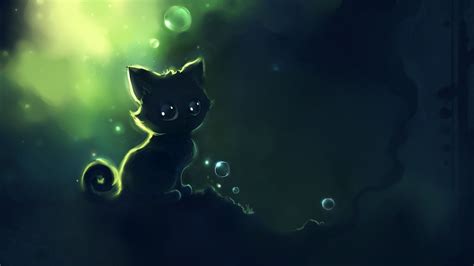 Download Dark Background Cat Wallpaper Cute By Ddorsey31 Cats 2021