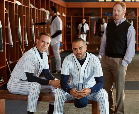 Batter Up Get A First Look At Jesse Williams Jesse Tyler Ferguson And