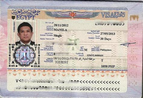 Egypt Tourist Visa Application Form Pdf
