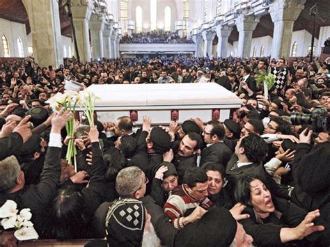 Pope Shenouda Laid To Rest Mena Gulf News