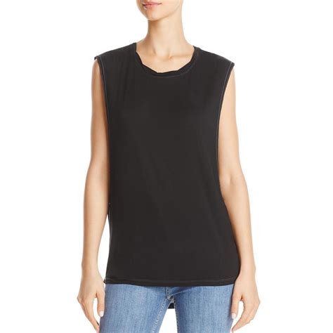 we the free womens the it crew neck sleeveless muscle tank black m tops and blouses