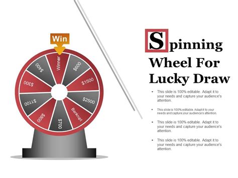Spinning Wheel For Lucky Draw Powerpoint Templates Powerpoint