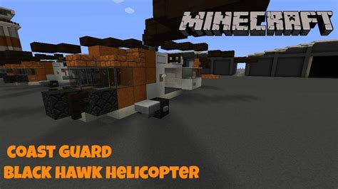 Minecraft Coast Guard Black Hawk Helicopter Youtube