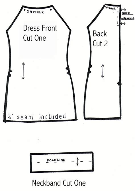 Template Beginner Printable Barbie Clothes Patterns