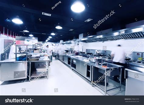Modern Hotel Kitchen Busy Chefs Stock Photo 270821972 Shutterstock