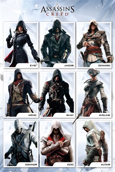 Assassins Creed Characters Poster Buy Online At