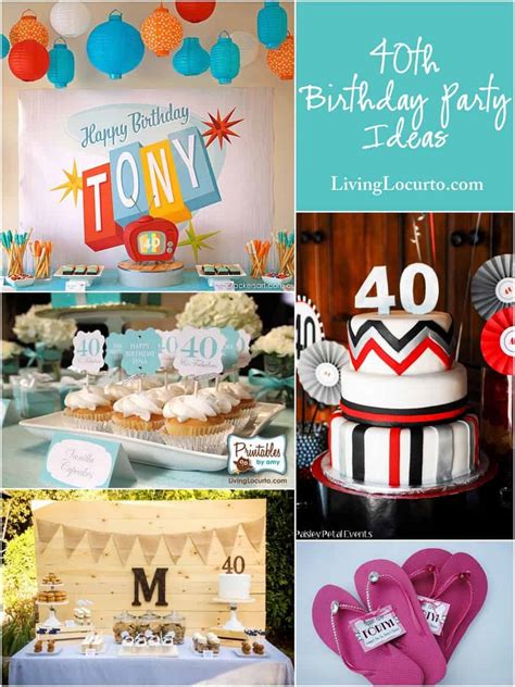Fun ideas for parties and special occasions. 10 Amazing 40th Birthday Party Ideas