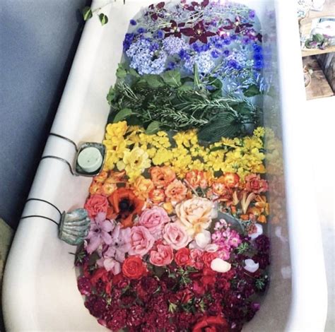 Flower Bath Just A Reminder To Do List Floral Tie Spirit Love Tags Crystals Pretty