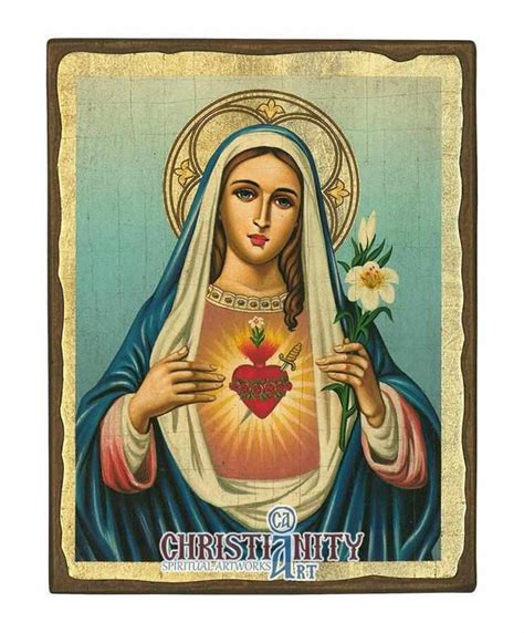 immaculate heart of mary clip art