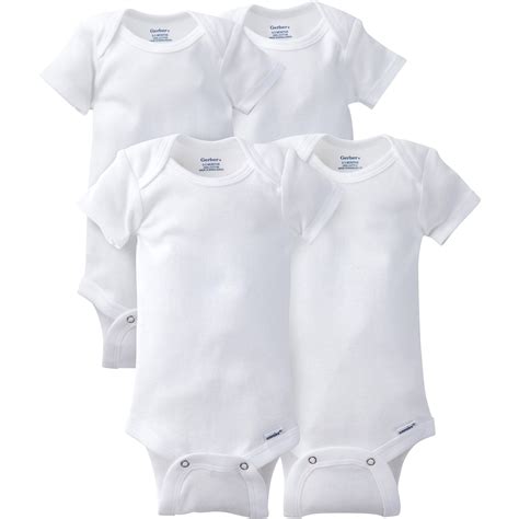 Gerber Newborn Baby Boy Or Girl Unisex Onesies Brand Short Sleeve