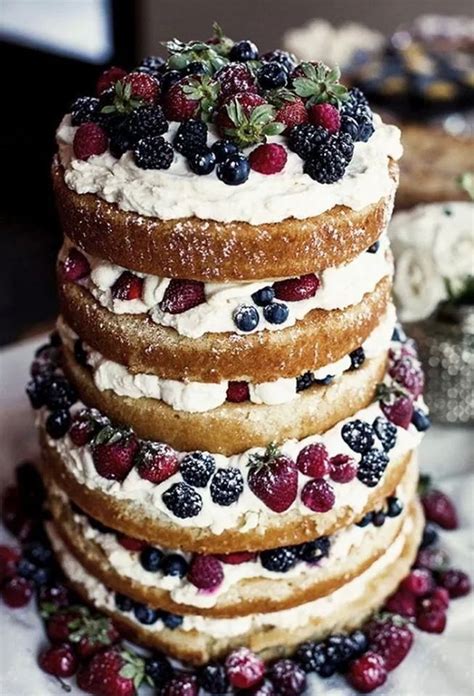 Summer Wedding Cake Berry Wedding Cake Winter Wedding Cake Wedding Desserts