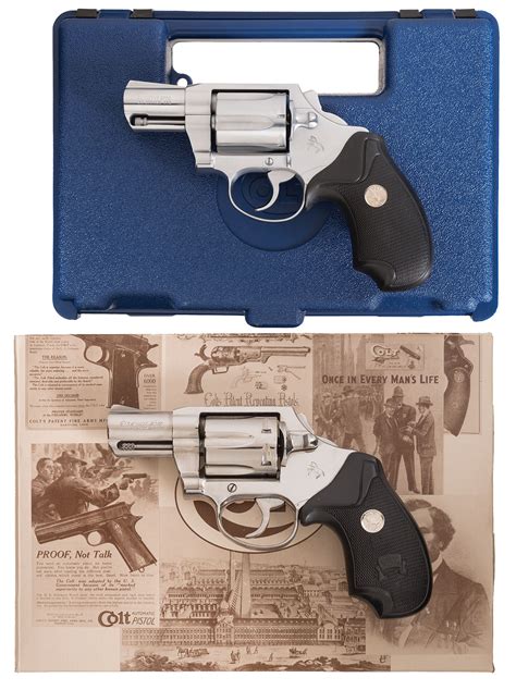 Two Colt Sf Vi Da Revolvers W Cases