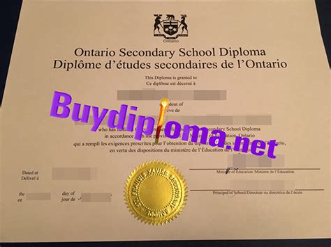 Fake Ontario Secondary School Diploma Fake College Diploma Fake
