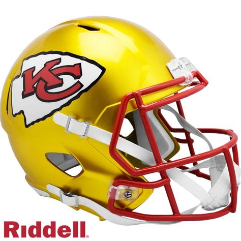 Kansas City Chiefs Helmet Riddell Replica Full Size Speed Style Flash