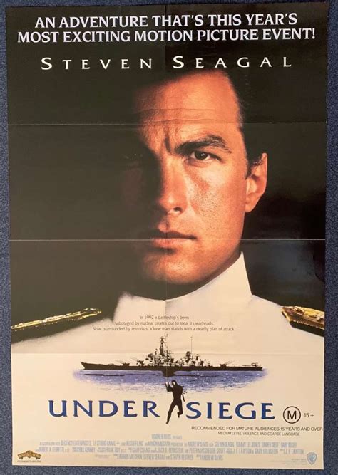 All About Movies Under Siege Poster Original One Sheet 1992 Steven