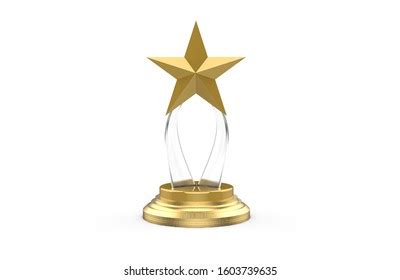 Gold Star Trophy Award Isolated On 스톡 일러스트 649322149 Shutterstock