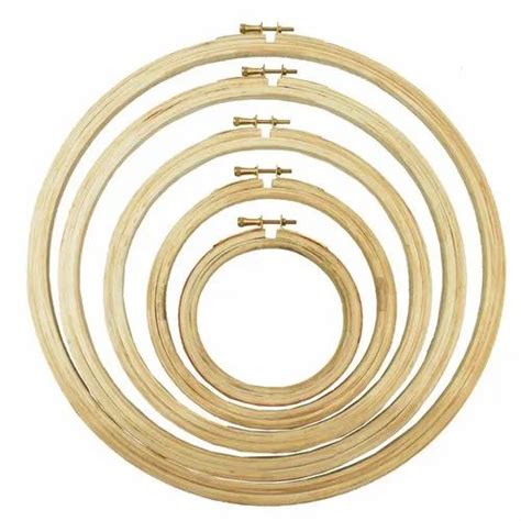 Round Wooden Embroidery Hoop Combo Of 5 Different Sizes At Rs 499set