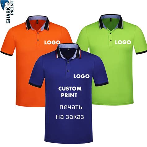 2019 Custom Polo Shirt Men Diy Cotton Print Company Logo Designer New
