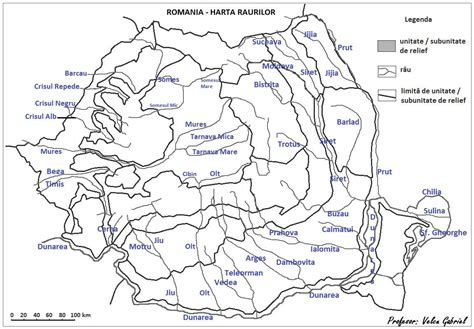 Harta Raurilor A Romaniei Harta Romania
