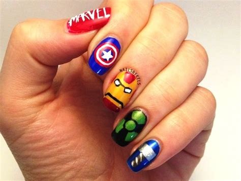 Pin By 💞angela💞 On Just About Things ☺️ Superhero Nails Marvel