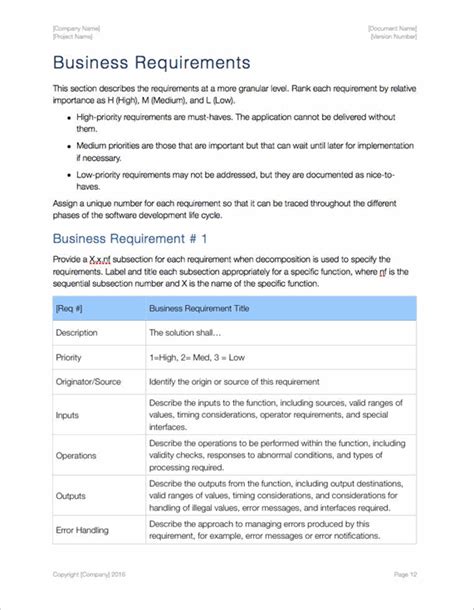 Colorful designs, varied layout and a creative mixture of graphic elements keep this playful and fun. Business Requirements Template (Apple) - Templates, Forms ...