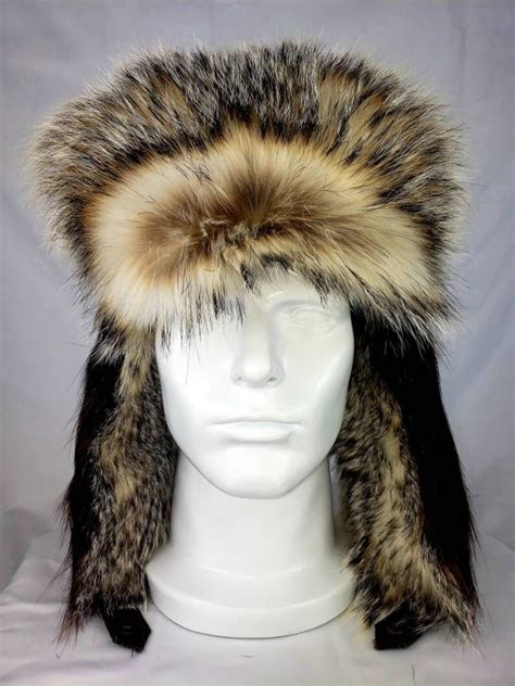 Canadian Beaver And Badger Fur Trapper Hat Size Mens Etsy