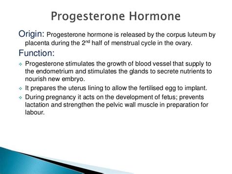 Female Sex Hormones