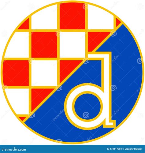 The Emblem Of The Football Club Dynamo Croatia Editorial Stock Image