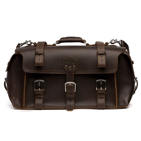 Download Side Pocket Leather Duffle Bag | Leather duffle bag, Bags ...