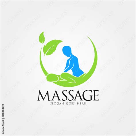 Massage Logo Vector Art Stock Vector Adobe Stock