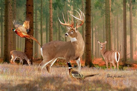 Whitetail Deer Art In His Prime Painting By Deer Art Dale Kunkel