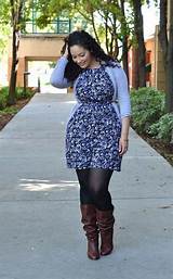 Plus Size Fashion With Boots Photos