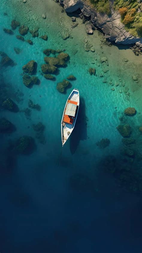 Blue Water Boat Iphone Wallpapers Iphone Wallpapers