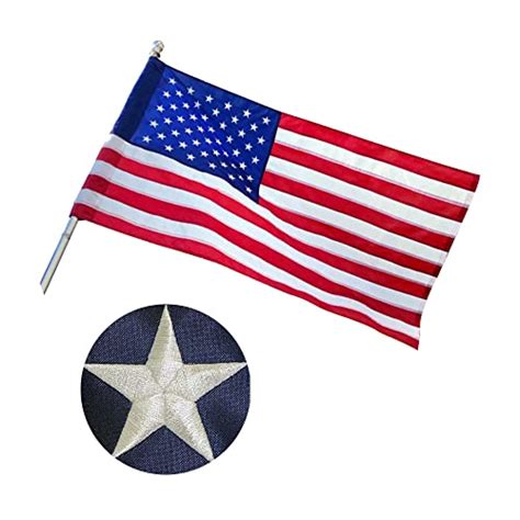 fangli american flags 2 5x4 ft american flag pole sleeve banner style heavy duty durable nylon